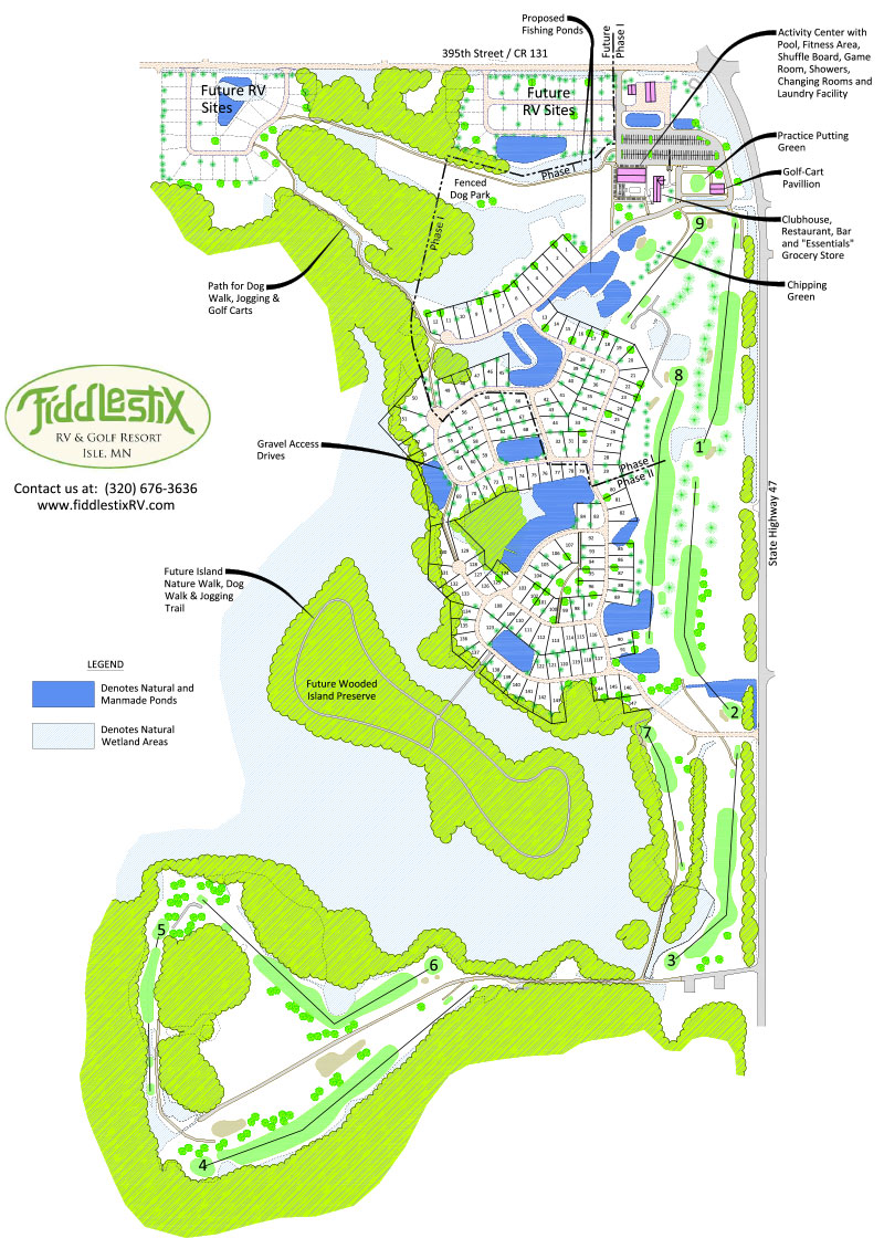 RV Resort Map | Fiddlestix RV Resort